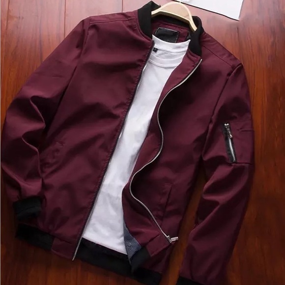 Spring New Men's Bomber Zipper Jacket Male Casual Streetwear Hip Hop Slim Fit - Picture 3 of 10